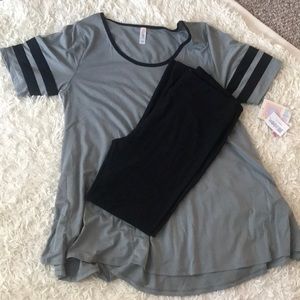 LULAROE XL PERFECT AND BLACK TC LEGGINGS